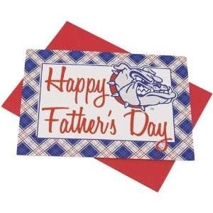  NCAA Gonzaga Bulldogs Team Logo Fathers Day Card: Sports 
