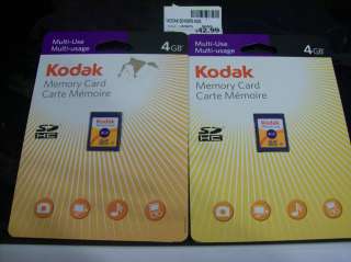 GB MULTI USE KODAK SDHC MEMORY CARD SEALED 731398350018  