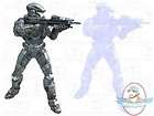Halo Reach Series 4 Spartan Noble Six & Hologram Action Figures 2 pack
