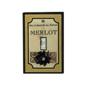  All Fired Up Merlot Ceramic Switch Plate / 1 Toggle