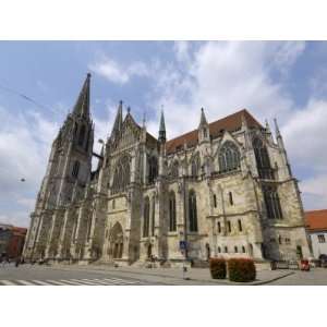  Cathedral, Regensburg, Bavaria, Germany, Europe Stretched 