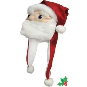  Christmas Santa Hat with Poms and Bell: Toys & Games