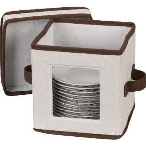 Dinnerware Storage for Saucers, Holiday China, Plate Storage Chest 