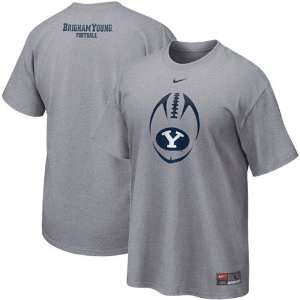  Nike Brigham Young Cougars Ash 2010 Team Issue T shirt 