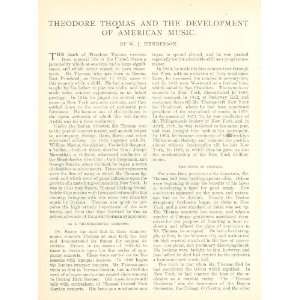   1905 Theodore Thomas & Development of American Music 