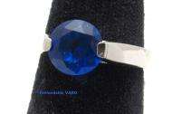 Womens Ring Blue Sapphire CZ Size 5 6 7 8 9 10 11  