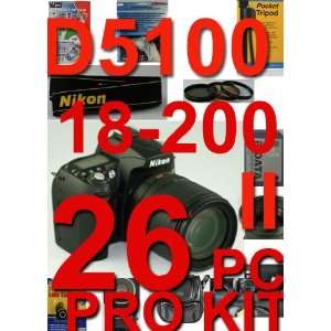  Nikon D5100 26 Piece Pro Kit