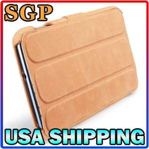 SPIGEN SGP Samsung Galaxy Note Leinwand Leather Case   Vintage Brown 