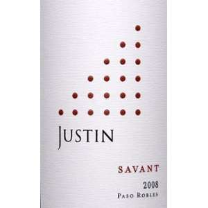  2008 Justin Savant Paso Robles 750ml: Grocery & Gourmet 