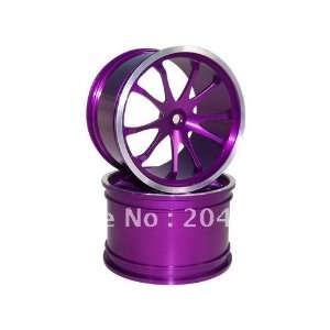  shipping purple aluminum 10 spoke wheels 1 pair whole 