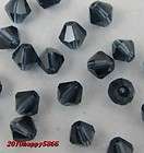50pcs Chinese cymbidium bicone glass crystal spacer beads 6mm