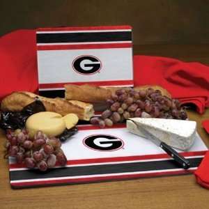  Georgia Bulldogs NCAA Glass Cutting Board Set