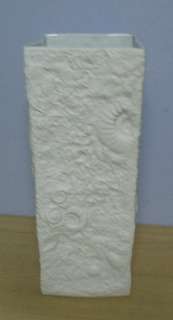 19.5 WHITE Matt KAISER Fossil FLOOR Vase  
