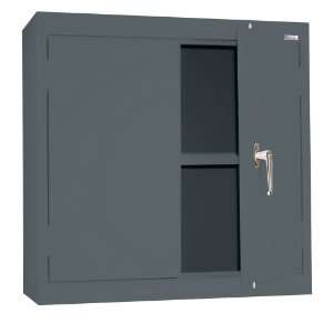 Sandusky Lee WA11301230 02 Charcoal Solid Door Wall Cabinet with 
