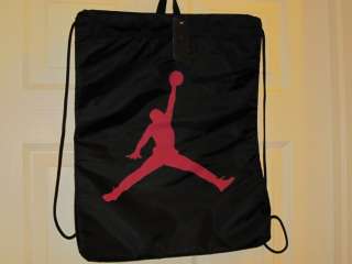   Jumpman 23 Jordan MJ Backpack Gym Sack NWT NEW RED #23 MJ Bag  