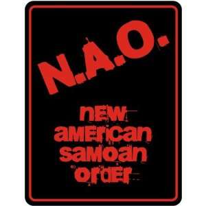 New  New American Samoan Order  American Samoa Parking Sign Country 