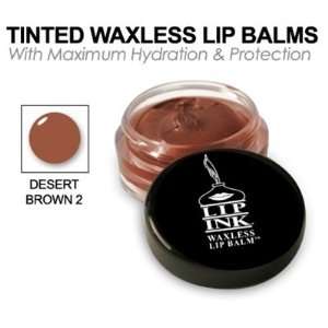  LIP INK® Tinted Waxless Lip Balm DESERT BROWN 2 NEW 