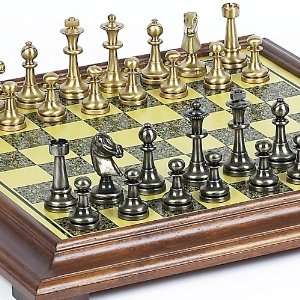 Bello Stefano Chessmen & Salvatori Chess Board From Italy 