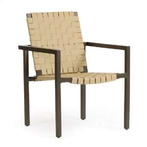  Woodard Salona Strap Dining Chair   Set of 2: Patio, Lawn 