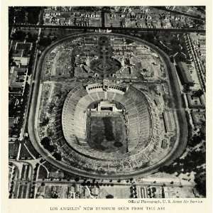 1924 Print Los Angeles Stadium California Birds Eye View 