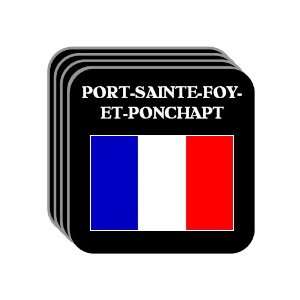 France   PORT SAINTE FOY ET PONCHAPT Set of 4 Mini Mousepad Coasters