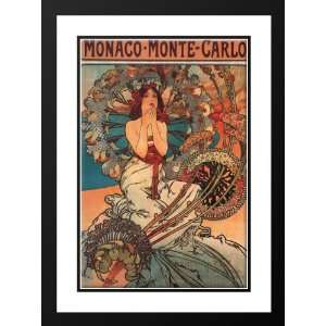  Mucha, Alphonse Maria 19x24 Framed and Double Matted 