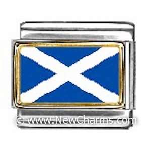    Scotland Photo Flag Italian Charm Bracelet Jewelry Link: Jewelry