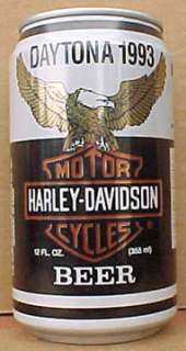 HARLEY DAVIDSON MOTORCYCLES BEER Can DAYTONA 1993 gd.1  
