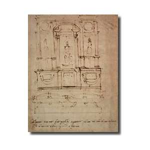   The Medici Tombs In The New Sacristy 1521 Giclee Print