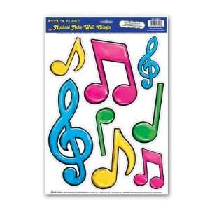  Neon Colors Musical Notes Peel n Place