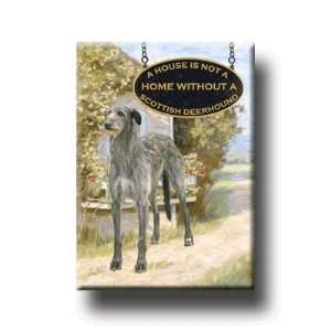 Scottish Deerhound A House Is Not A Home Fridge Magnet 