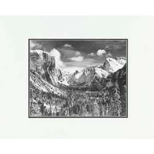  Ansel Adams   Yosemite Valley from Inspiration LG Matted 