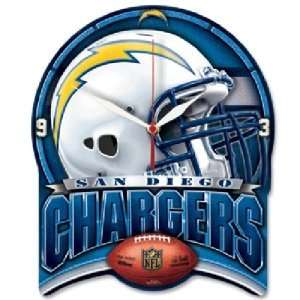    San Diego Chargers High Definition Wall Clock: Home & Kitchen