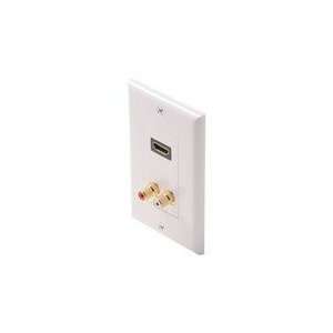  Steren Decorator Style HDMI Faceplate Electronics