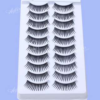 10 Pairs of brilliant false eyelashes They are very easy to use and 