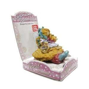  April Birthstone of the Month Fairy Figurine