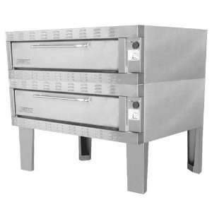 Zesto 1202SS 2 60 Electric Double Deck Space Saver Oven:  