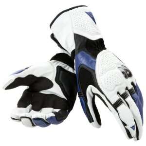  DAINESE RS4 LEATHER GLOVES WHITE/BLUE 2XS: Automotive