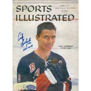  Andy Bathgate Autographed Sports Illustrated Magazine (New 