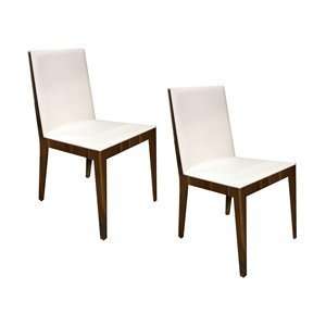  Bellini Modern ADELINE WHT ChairSet Dining Chair, Light 