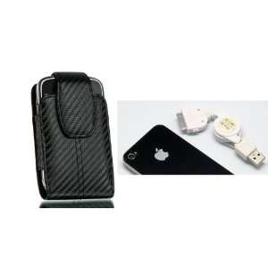   Fiber Leather Pouch Vertical Holster Case: Cell Phones & Accessories
