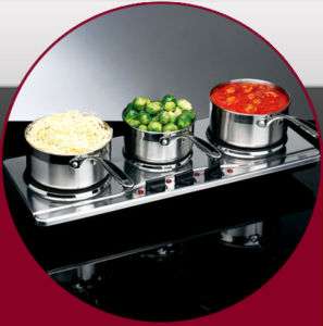 DENI Stainless Table Top Triple Burner Hot Plate 1800w  