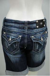 New Miss Me Jeans Boyfriend Bermuda Shorts Plume JB5014M51 25 26 27 28 