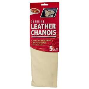 Detailers Choice 10X025003 Genuine Leather Chamois, 5 Sq 