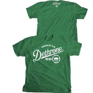  Dethrone Kelly Green Warranted T Shirt: Sports & Outdoors