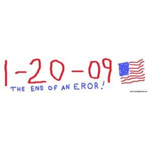   20 09, The End of an E(r)ror Magnetic Bumper Sticker Automotive