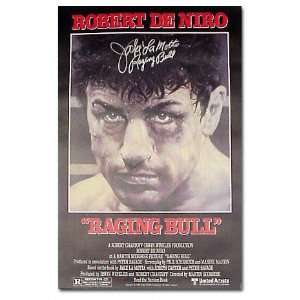   Autographed Raging Bull Full Size Movie Poster