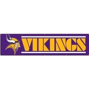 Minnesota Vikings Giant 8 Foot Nylon Banner: Sports 