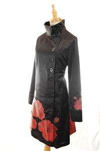 NEW AUTH $186 Desigual Merlen Floral Pattern Jacket Back 42  