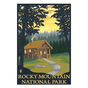Rocky Mountain National Park, Co   Cabin Scene, c.2009 Premium Poster 